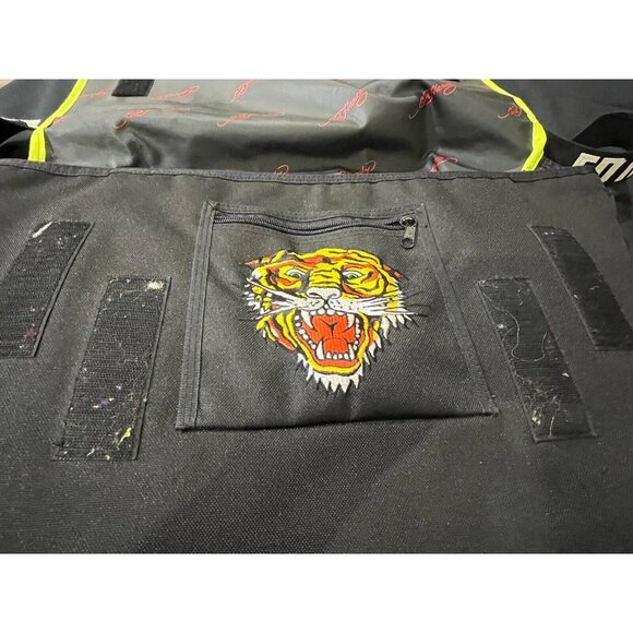 Ed Hardy by Christian Audigier Messenger Laptop Bag Pirate Ladies Tiger Canvas - Picture 7 of 16